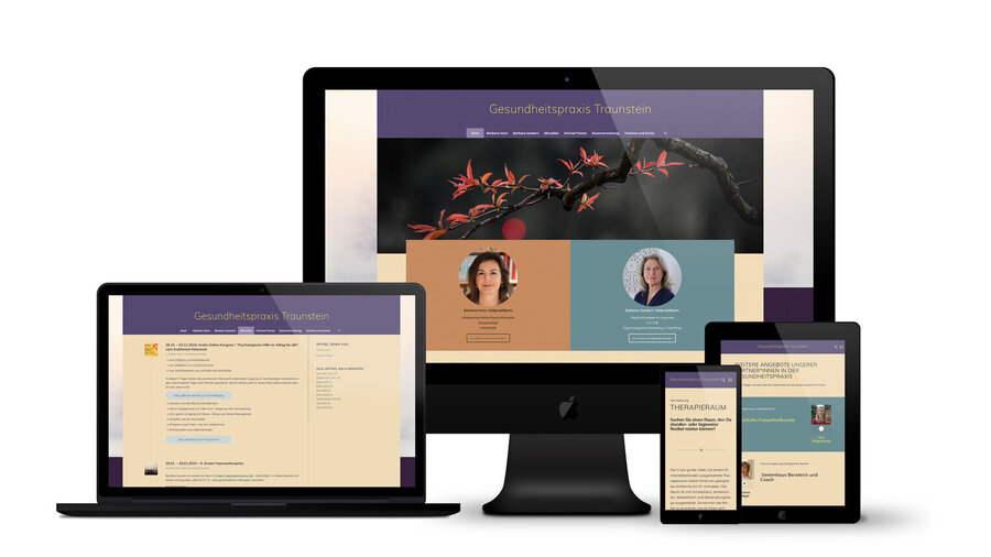 Gesundheitspraxis Website Mockup